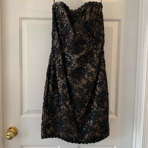 Strapless Sequin Cocktail Dress